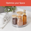 image:imageSpectrum Medium Lazy Susan Organizer 95 in for Cabinet Refrigerator Pantry Table Rotating Kitchen Storage Spice Rack Fridge Organization Oyster Gray Spinning Turntable for Sauces Jams Condiments