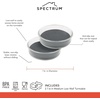 image:imageSpectrum Medium Lazy Susan Organizers 95 in Pack of 2 for Cabinet Pantry Table Rotating Kitchen Storage Spice Rack Fridge Organization Charcoal Gray Spinning Turntable for Sauces Jams CondimentsSmall