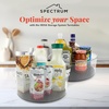 image:imageSpectrum Medium Lazy Susan Organizers 95 in Pack of 2 for Cabinet Pantry Table Rotating Kitchen Storage Spice Rack Fridge Organization Charcoal Gray Spinning Turntable for Sauces Jams CondimentsLarge