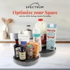 image:imageSpectrum Medium Lazy Susan Organizers 95 in Pack of 2 for Cabinet Pantry Table Rotating Kitchen Storage Spice Rack Fridge Organization Charcoal Gray Spinning Turntable for Sauces Jams CondimentsMedium