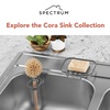 image:imageSpectrum Silicone Sink Strainer 2Pack  Flexible Kitchen Sink Drain Strainer Fits Standard Sinks Drain Guard Catch Food Debris for Sink Protection Easy Removal Dishwasher Safe TaupeGrayClear
