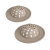 image:imageSpectrum Silicone Sink Strainer 2Pack  Flexible Kitchen Sink Drain Strainer Fits Standard Sinks Drain Guard Catch Food Debris for Sink Protection Easy Removal Dishwasher Safe TaupeTaupe