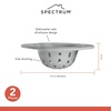 image:imageSpectrum Silicone Sink Strainer 2Pack  Flexible Kitchen Sink Drain Strainer Fits Standard Sinks Drain Guard Catch Food Debris for Sink Protection Easy Removal Dishwasher Safe TaupeOyster Gray