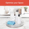 image:imageSpectrum XL Lazy Susan Organizer 1225 in for Large Cabinet Fridge Pantry Table Shelf Bath Kitchen Organization Oyster Gray Extra Large Rotating Turntable Storage for Condiments Spice Bottles