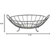 image:imageSpectrum Yumi Arched Fruit Bowl for Dining Room Table Kitchen Counter Fruit Organizer Black Wire Fruit Basket Stand for Fresh Produce Vegetables and Bread Sturdy Steel Open Design Home DecorBlack