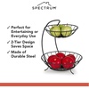 image:imageSpectrum Yumi Arched Fruit Bowl for Dining Room Table Kitchen Counter Fruit Organizer Black Wire Fruit Basket Stand for Fresh Produce Vegetables and Bread Sturdy Steel Open Design Home DecorBlack