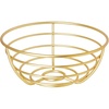 image:imageSpectrum Euro Gold Wire Fruit Basket for Kitchen Countertop Storage Sturdy Steel Metal Wire Decorative Fruit Bowl for Fresh Produce Vegetables Bread amp Snacks Modern Open Design for Airflow