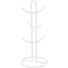 image:imageSpectrum Euro Modern Mug Stand for Coffee Cups Mugs Espresso Teacups Kitchen Organizer Standing Cup Tree for 6 Mugs Sturdy Steel Base with Six Hook Arms Support Most Sizes BlackWhite