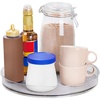 image:imageSpectrum XL Lazy Susan Organizer 1225 in for Large Cabinet Fridge Pantry Table Shelf Bath Kitchen Organization Oyster Gray Extra Large Rotating Turntable Storage for Condiments Spice Bottles