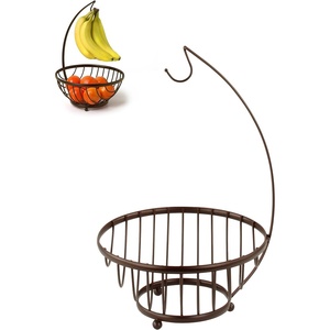 image:imageSpectrum Diversified Ashley Fruit Tree amp Basket Banana Hanger amp Fruit Basket Produce Saver Banana Holder amp Open Wire Fruit Bowl for Kitchen Counter amp Dining Table 57824Bronze