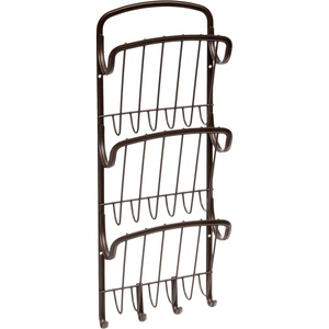 image:imageSpectrum Diversified Ashley Vertical Letter Holder amp Key Rack Wall Mount Bronze