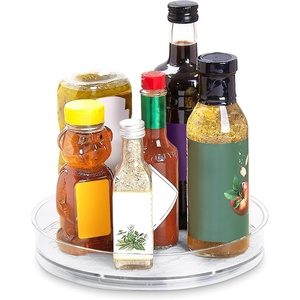 image:imageSpectrum Medium Lazy Susan Organizer 95 in for Cabinet Refrigerator Pantry Table Rotating Kitchen Storage Spice Rack Fridge Organization Oyster Gray Spinning Turntable for Sauces Jams Condiments