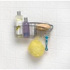 image:imageSpectrum Diversified Contempo Corner Shower Basket Stainless steelBasket w Hooks