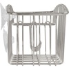 image:imageSpectrum Diversified Contempo Corner Shower Basket Stainless steelBasket w Hooks