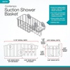 image:imageSpectrum Diversified Contempo Corner Shower Basket Stainless steelBasket w Hooks