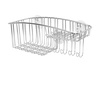 image:imageSpectrum Diversified Contempo Corner Shower Basket Stainless steelBasket w Hooks