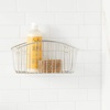 image:imageSpectrum Diversified Contempo Corner Shower Basket Stainless steelMedium