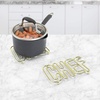image:imageSpectrum Diversified English Bulldog Dog Trivet HeatResistant Steel Dining Table Small Protector Bold Metal Heat Pad for Modern Kitchen Table Holds Hot Pots amp Cast Iron Cookware PanChef