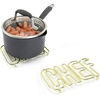 image:imageSpectrum Diversified English Bulldog Dog Trivet HeatResistant Steel Dining Table Small Protector Bold Metal Heat Pad for Modern Kitchen Table Holds Hot Pots amp Cast Iron Cookware PanChef