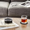 image:imageSpectrum Diversified Euro Coaster Set With Holder Set of 6 Waterproof Coasters for Drinks Flexible Coasters With Holder Coasters for Hot amp Cold Drinks Chrome 1 Set