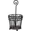 image:imageSpectrum Diversified Scroll Caddy Traditional Style Cutlery Classic Dining Table Dcor amp Kitchen Organization Silverware Holder with Handle L x 525 W x 525 H x 11 Black 46110Black
