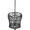 image:imageSpectrum Diversified Scroll Caddy Traditional Style Cutlery Classic Dining Table Dcor amp Kitchen Organization Silverware Holder with Handle L x 525 W x 525 H x 11 Black 46110Black