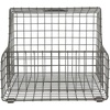 image:imageSpectrum Diversified Vintage Wall Mounted Storage Bin with Shelf WallMount Storage Entryway Mudroom Closet Basket Organizer Industrial Gray