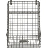 image:imageSpectrum Diversified Vintage Wall Mounted Storage Bin with Shelf WallMount Storage Entryway Mudroom Closet Basket Organizer Industrial Gray