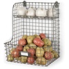 image:imageSpectrum Diversified Vintage Wall Mounted Storage Bin with Shelf WallMount Storage Entryway Mudroom Closet Basket Organizer Industrial Gray