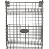 image:imageSpectrum Diversified Vintage Wall Mounted Storage Bin with Shelf WallMount Storage Entryway Mudroom Closet Basket Organizer Industrial Gray