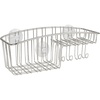 image:imageSpectrum Diversified Contempo Corner Shower Basket Stainless steelBasket w Hooks