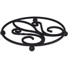 image:imageSpectrum Diversified Patrice HeatResistant Steel Dining Protector Classic Metal Trivet Table Holds Hot Pots amp Cast Iron Cookware Fleur de Lis Kitchen Decor Black 35510Black