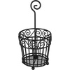 image:imageSpectrum Diversified Scroll Caddy Traditional Style Cutlery Classic Dining Table Dcor amp Kitchen Organization Silverware Holder with Handle L x 525 W x 525 H x 11 Black 46110Black
