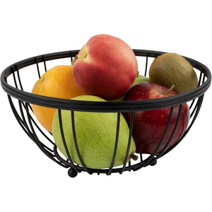 image:imageSpectrum Diversified Contempo Small Fruit Bowl Classic Kitchen Design for Produce Storage Basket Holder Countertop Dcor amp Kitchen Organization Traditional Dcor BlackBlack